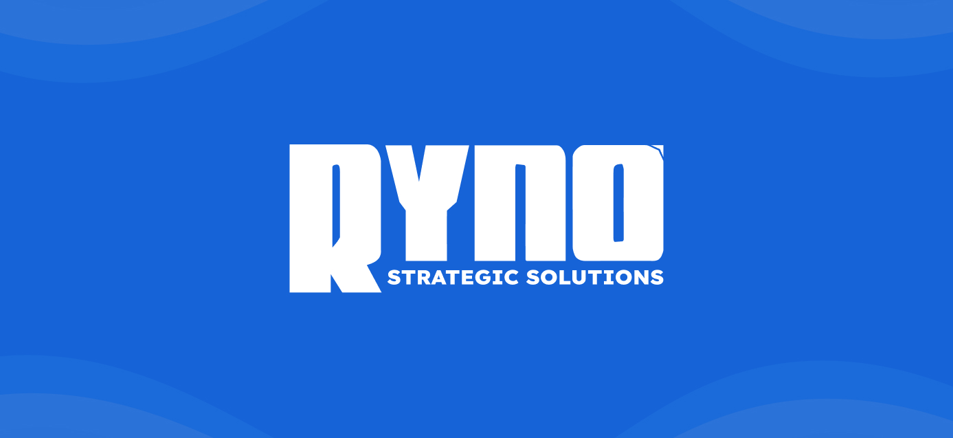 RYNO Strategic Solutions logo on a blue background with white text